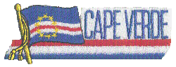 Cut-Out Flag Patch of Cape Verde