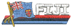 Cut-Out Flag Patch of Fiji