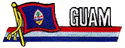 Cut-Out Flag Patch of Guam