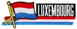 Cut-Out Flag Patch of Luxembourg