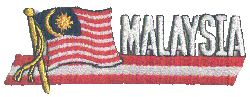 Cut-Out Flag Patch of Malaysia