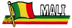 Cut-Out Flag Patch of Mali