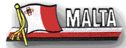 Cut-Out Flag Patch of Malta