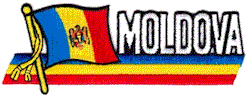 Cut-Out Flag Patch of Moldova