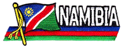 Cut-Out Flag Patch of Namibia