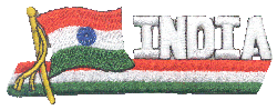 Cut-Out Flag Patch of India