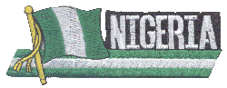 Cut-Out Flag Patch of Nigeria