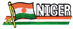 Cut-Out Flag Patch of Niger