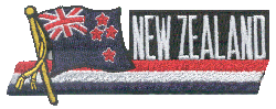 Cut-Out Flag Patch of New Zealand