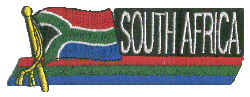 Cut-Out Flag Patch of South Africa