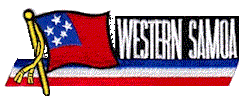 Cut-Out Flag Patch of Samoa, Western