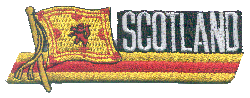 Cut-Out Flag Patch of Scotland - Lion