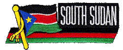 Cut-Out Flag Patch of South Sudan