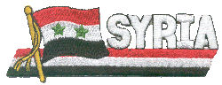 Cut-Out Flag Patch of Syria