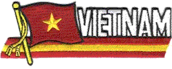 Cut-Out Flag Patch of Vietnam