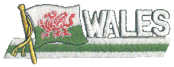 Cut-Out Flag Patch of Wales