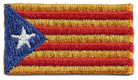 Micro Flag Patch of Catalonia (Estelada)