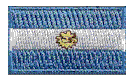 Micro Flag Patch of Argentina