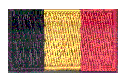 Micro Flag Patch of Belgium
