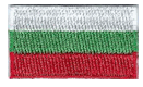 Micro Flag Patch of Bulgaria