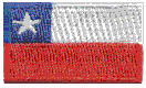 Micro Flag Patch of Chile