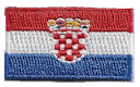 Micro Flag Patch of Croatia