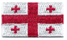 Micro Flag Patch of Georgia (Country)