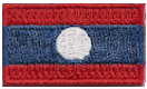 Micro Flag Patch of Laos
