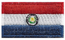 Micro Flag Patch of Paraguay