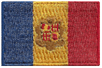 Mini Flag Patch of Andorra