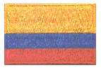 Mini Flag Patch of Colombia