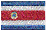 Mini Flag Patch of Costa Rica