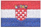 Mini Flag Patch of Croatia