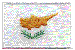 Mini Flag Patch of Cyprus