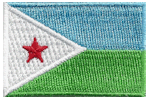 Mini Flag Patch of Djibouti