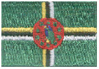 Mini Flag Patch of Dominica