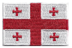 Mini Flag Patch of Georgia (Country)
