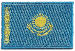Mini Flag Patch of Kazakhstan