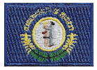 Mini Flag Patch of State of Kentucky