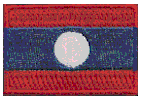 Mini Flag Patch of Laos