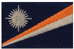 Mini Flag Patch of Marshall Islands
