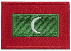 Mini Flag Patch of Maldives