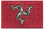 Mini Flag Patch of Isle of Man