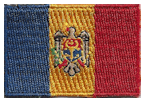 Mini Flag Patch of Moldova