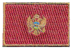 Mini Flag Patch of Montenegro
