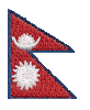 Mini Flag Patch of Nepal