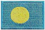 Mini Flag Patch of Palau