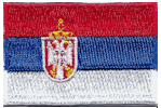Mini Flag Patch of Serbia