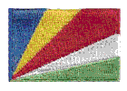 Mini Flag Patch of Seychelles