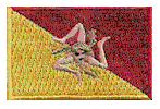 Mini Flag Patch of Sicily